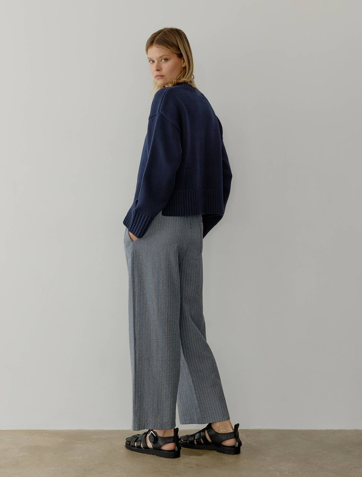 The Asher Sweater |NAVY