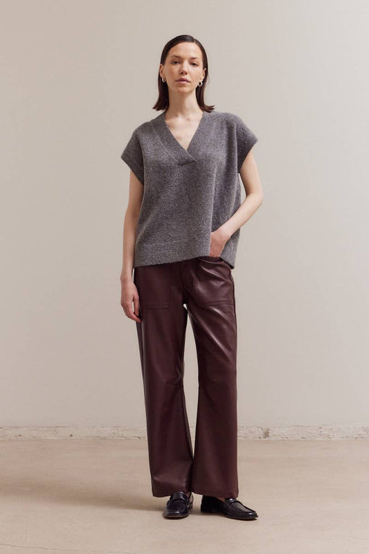 The Sloane Faux Leather Trousers