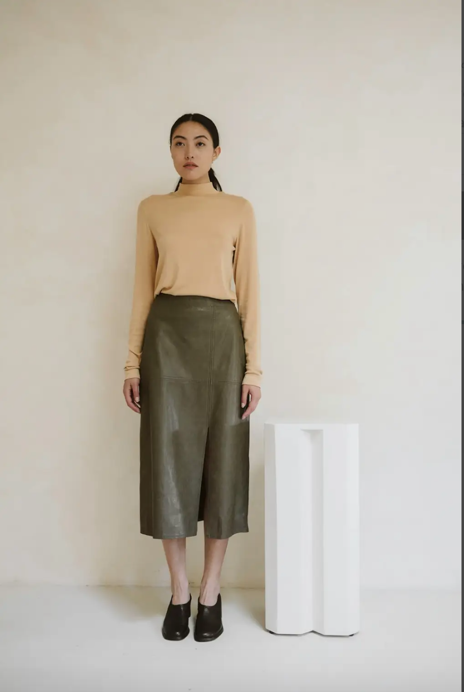 The Syd Skirt (dusty olive)