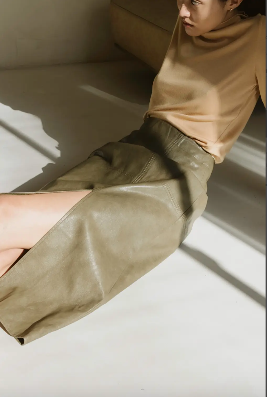 The Syd Skirt (dusty olive)