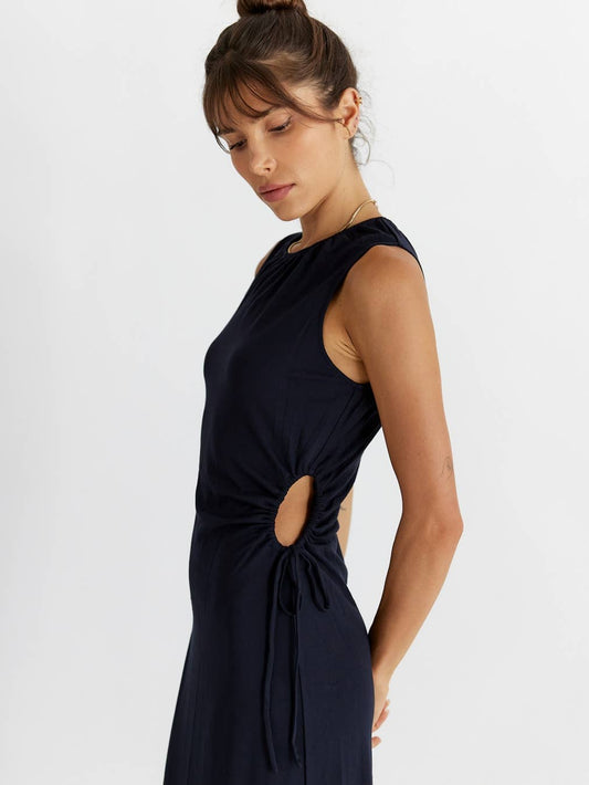 The Amina Dress (Navy)